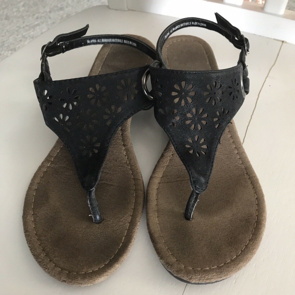 Madeline Stuart Women's Sandals Sz 7M Black